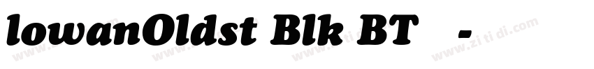 lowanOldst Blk BT 常规字体转换